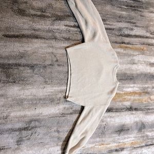tan knit sweater